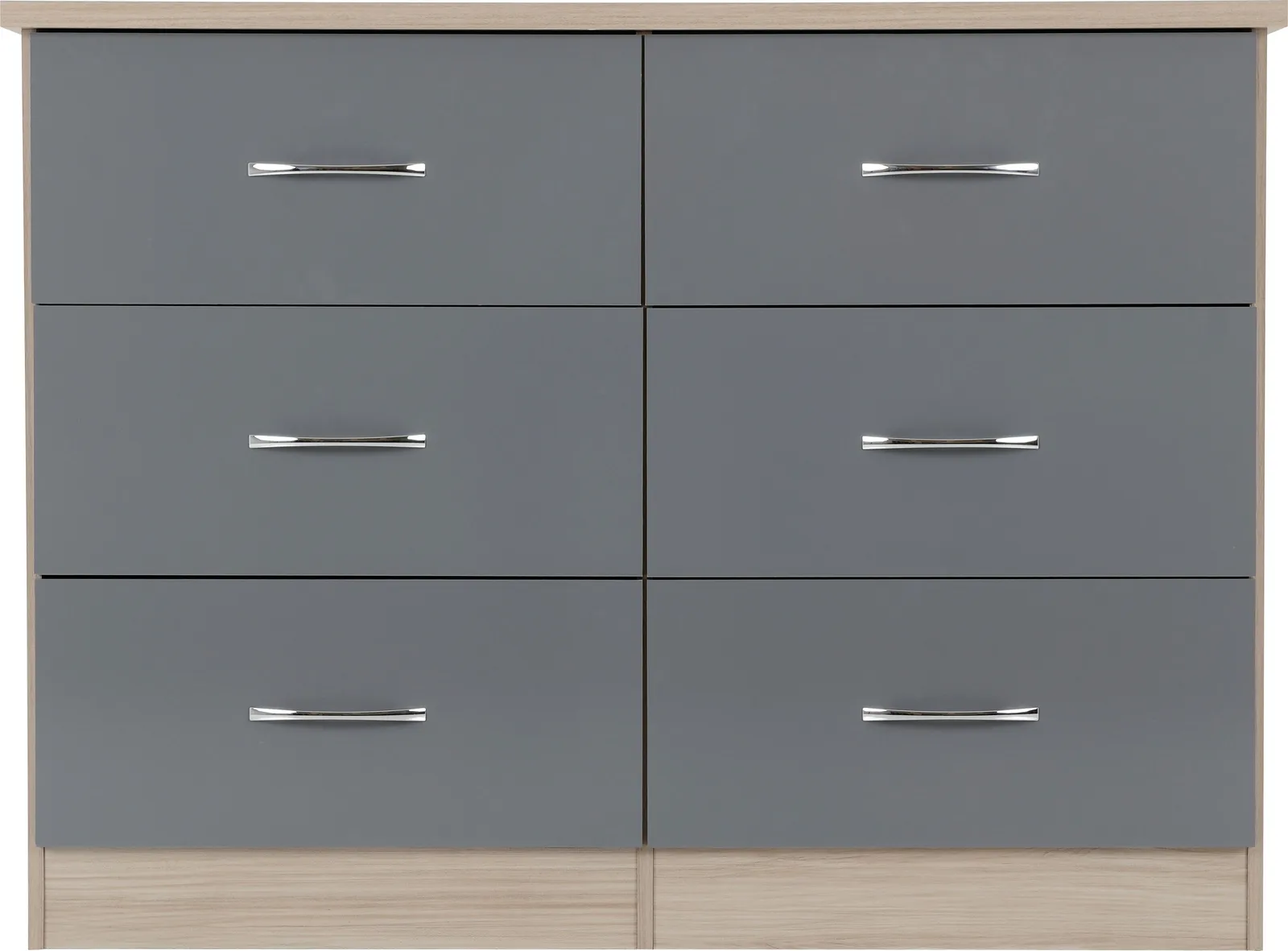 Seconique Nevada 6 Drawer Chest in Grey 4