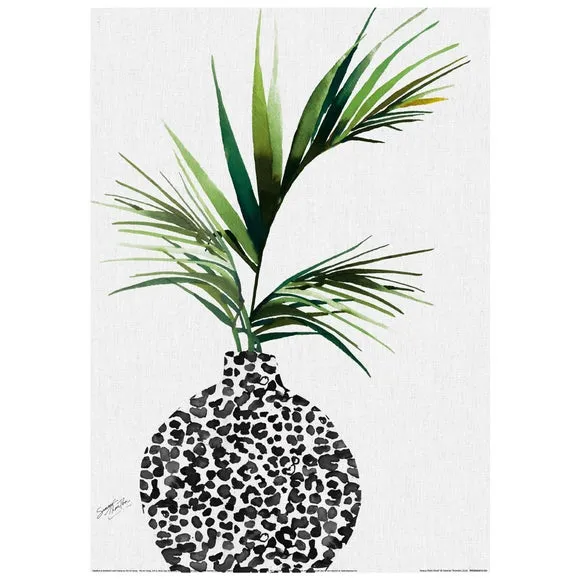 Leopard Print Vase A3 Print