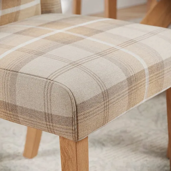 Oswald Set of 2 Dining Chairs, Country Check 4