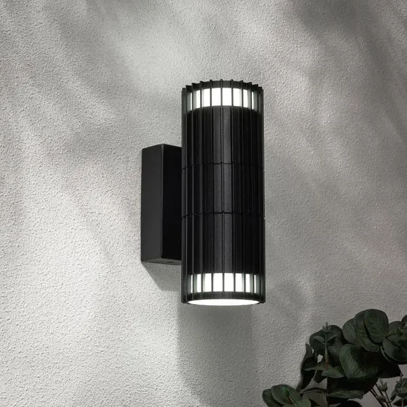 Muto Ribbed 2 Light Outdoor Wall Light