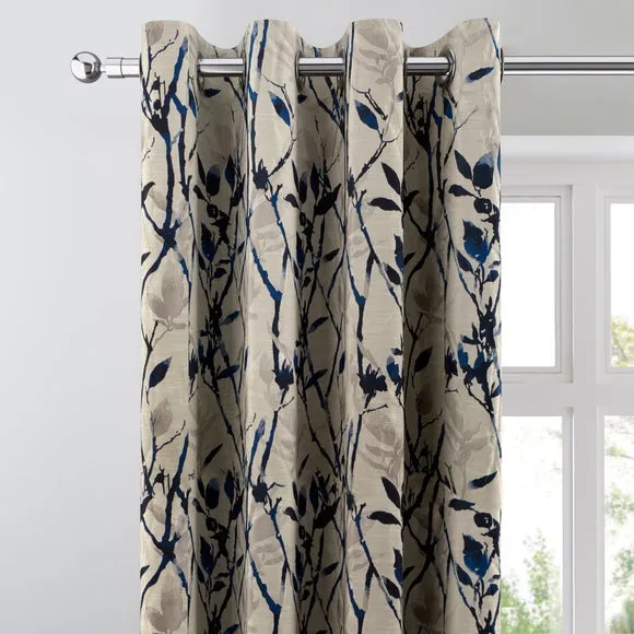Zen Jacquard Eyelet Curtains 1