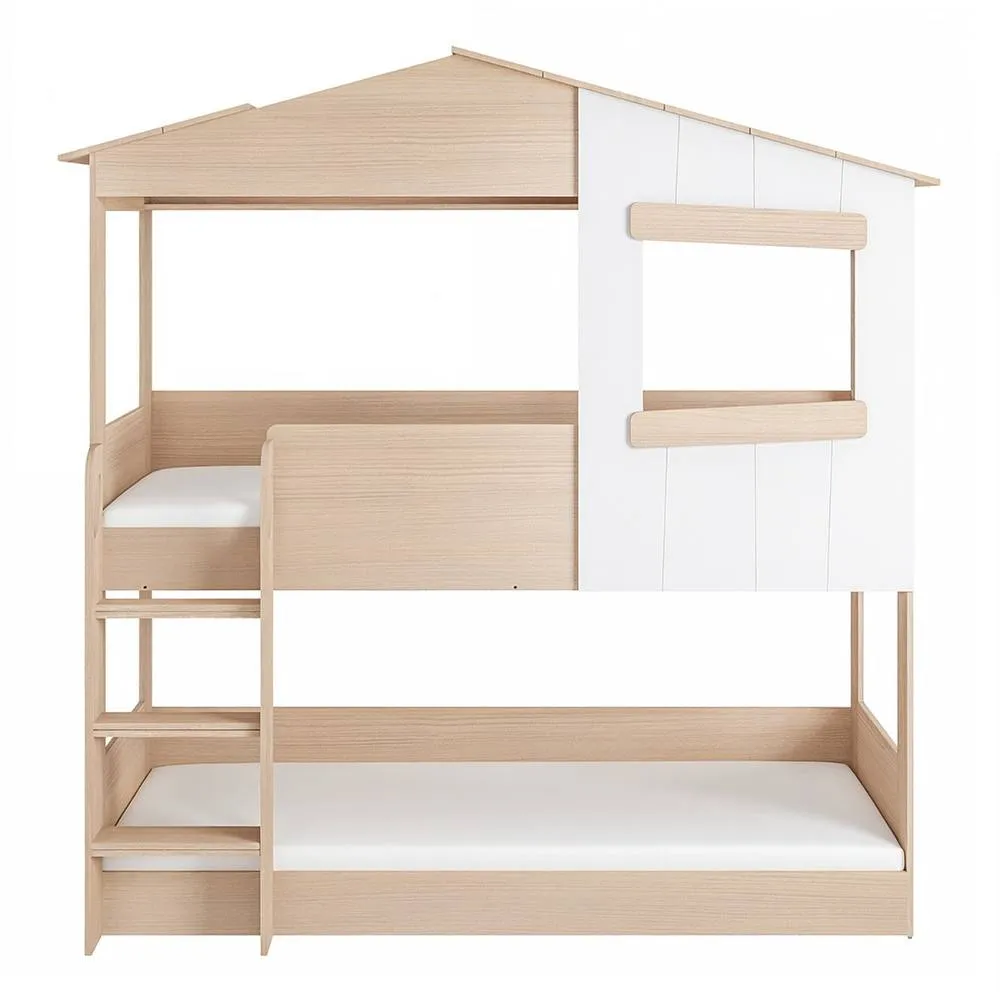 Flair Dreamland House Bunk Bed in Light Oak 3