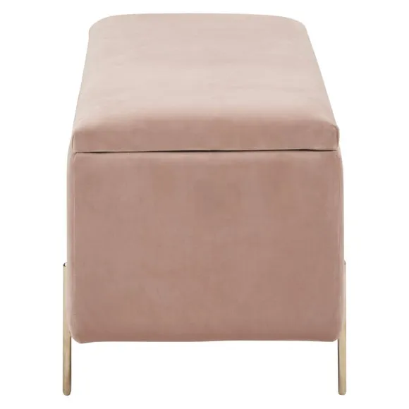 Mystica Velour Ottoman Storage Bench 6