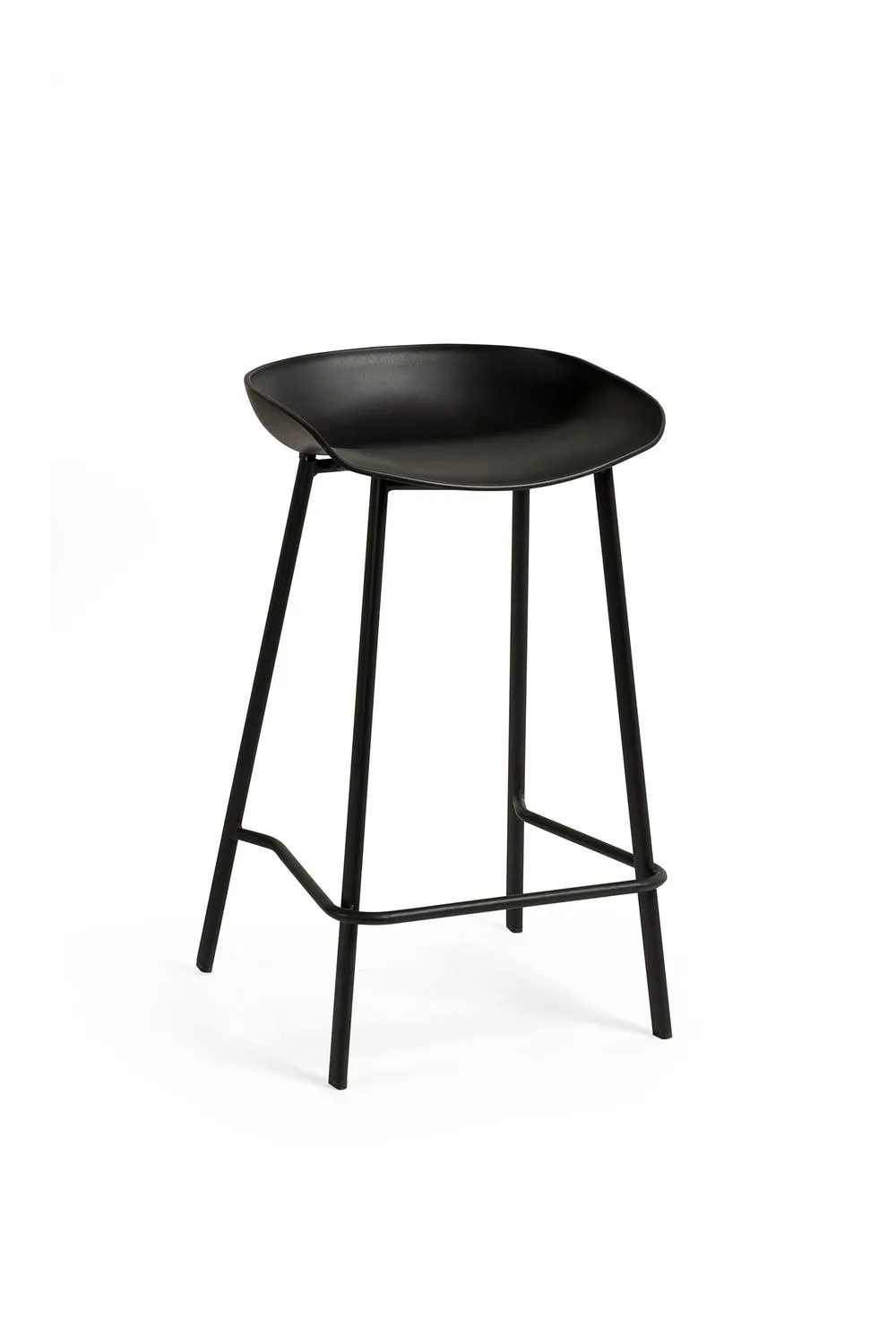 Julian Bowen Renzo Plastic Bar Stool (Set of 2) in Black 4