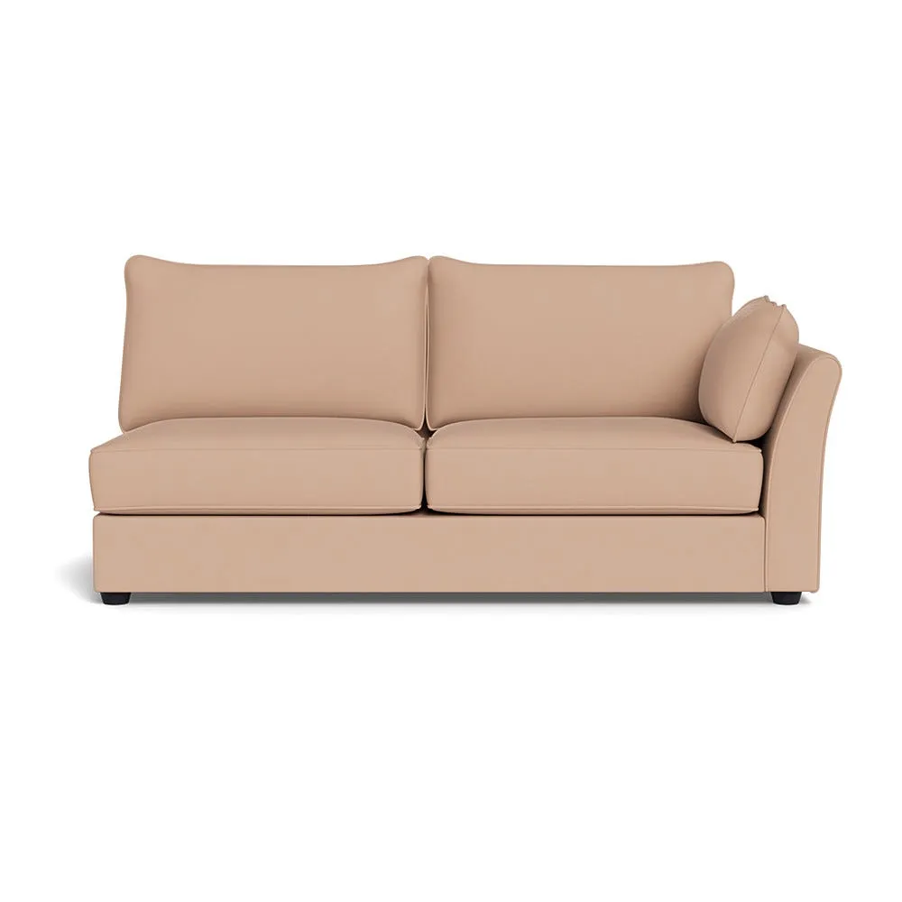 Heal's Tailor Large Right Hand Facing Corner Unit Capelo Linen-Cotton Rosedale Black Feet 1