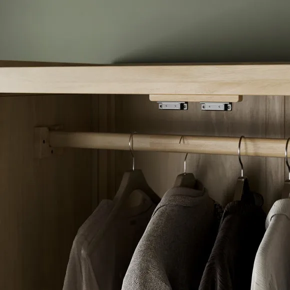 Portland Double Wardrobe, Mango Wood 3
