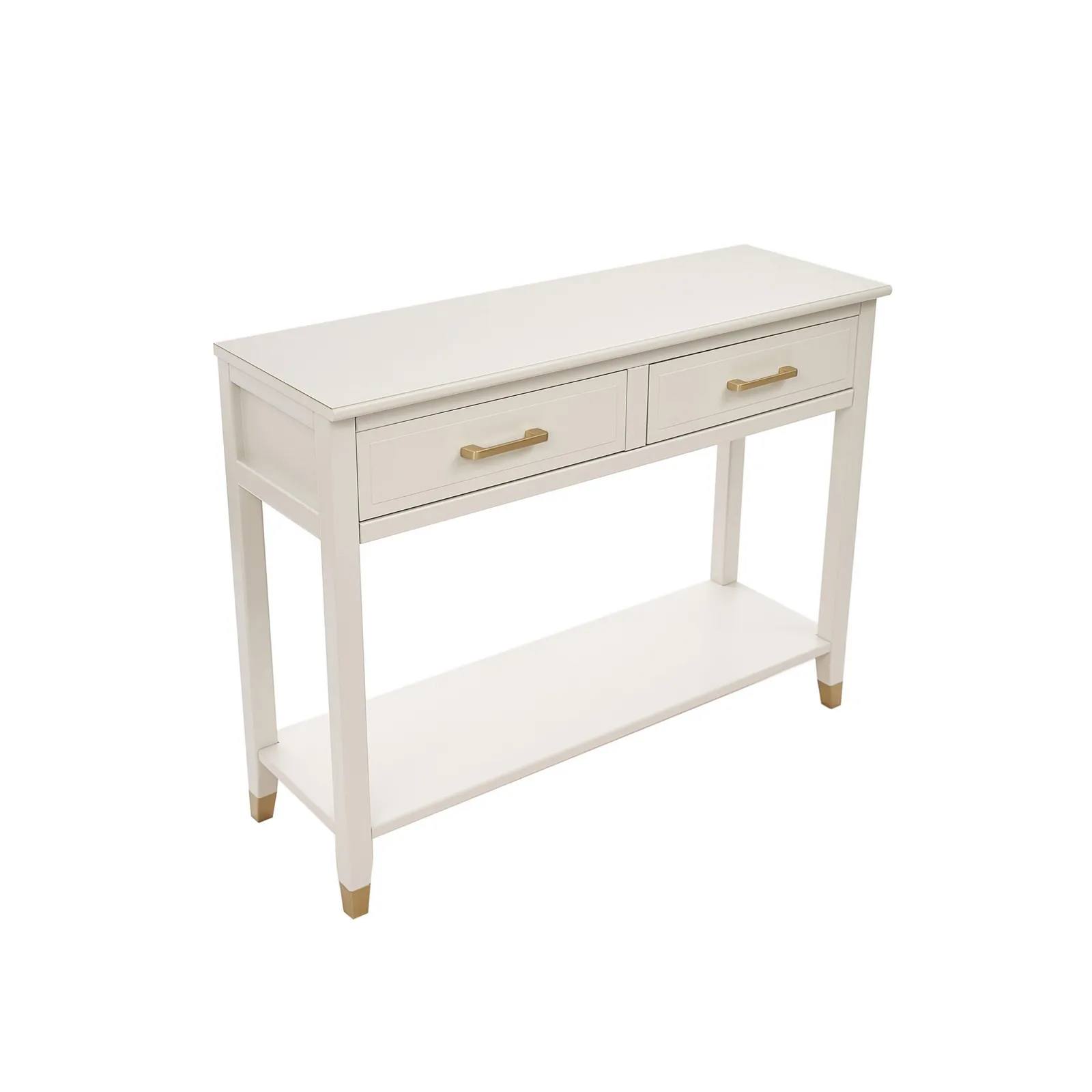 Cabinet Bits Palazzi 2 Drawer Console Table in Off-White 5