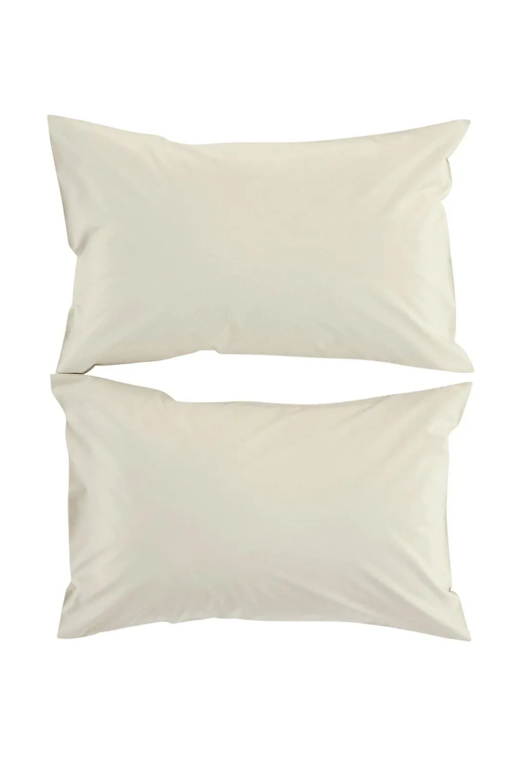 CHRISTY Pure Cotton Percale Standard Pillowcase Pair in Beige