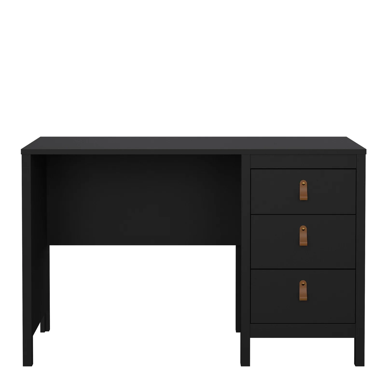 Furniture To Go Barcelona Desk 3 Drawers in Black 2