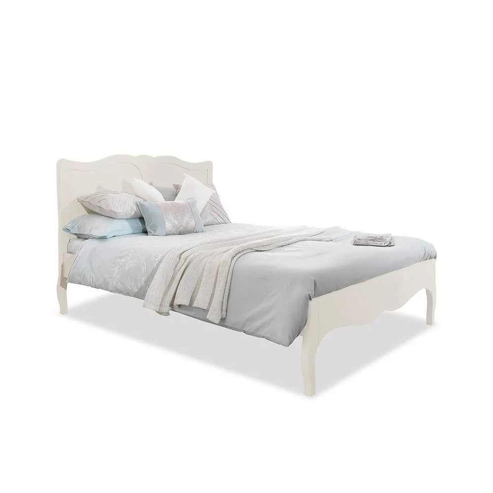Statement Furniture Romance French Style 4ft6 Double Bed Frame in Light Grey