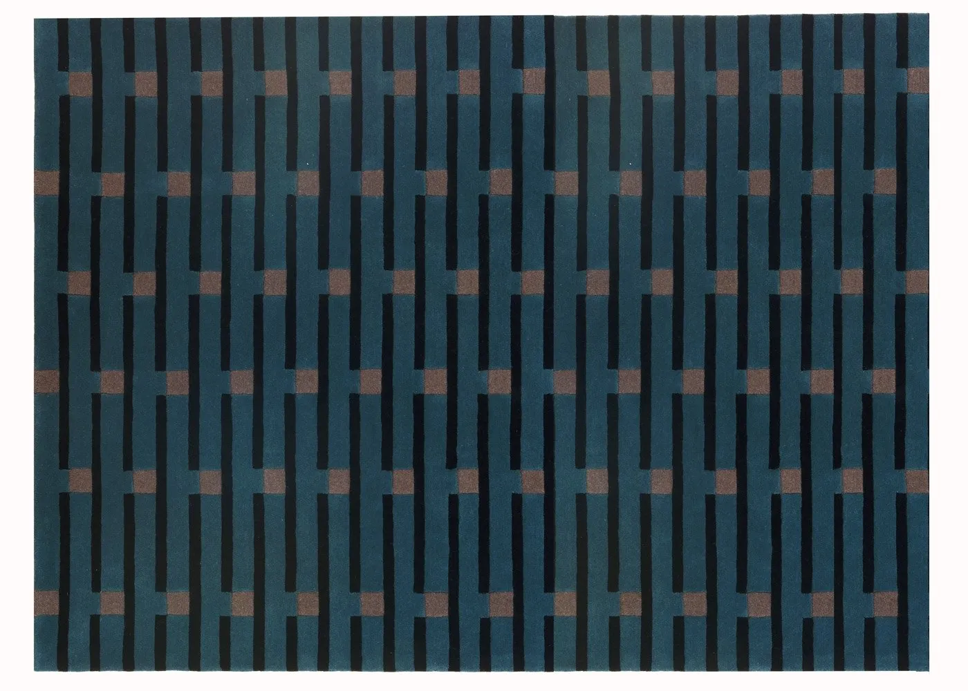 Case Purlin Flatweave Rug 170 x 240cm Petrol
