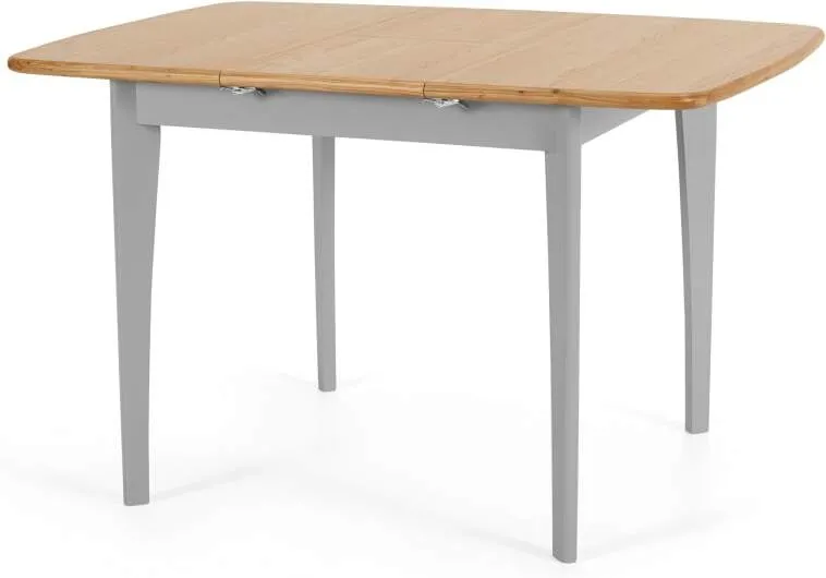 Monty 2-4 Seat Extending Dining Table, Oak & Grey
