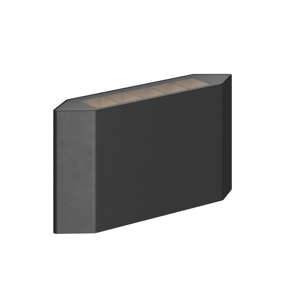 Netlighting Pull Outdoor Wall Down Lamp Graphite 3000K 300lm IP54 in Grey
