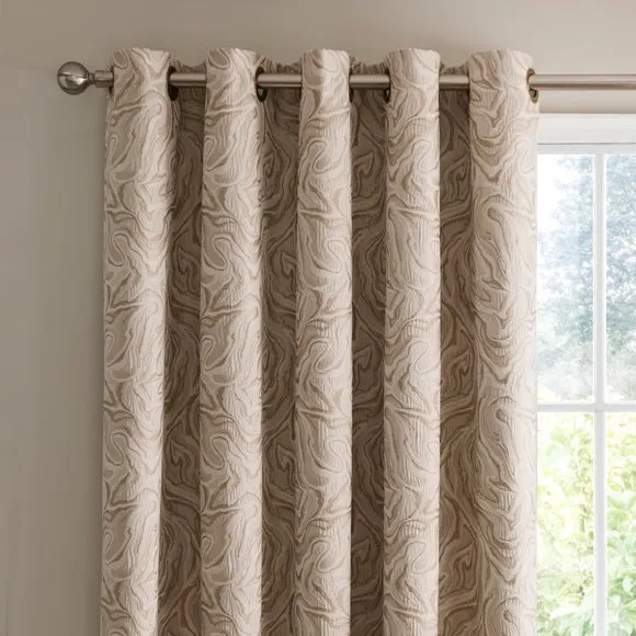 Magma Marbled Eyelet Curtain 1