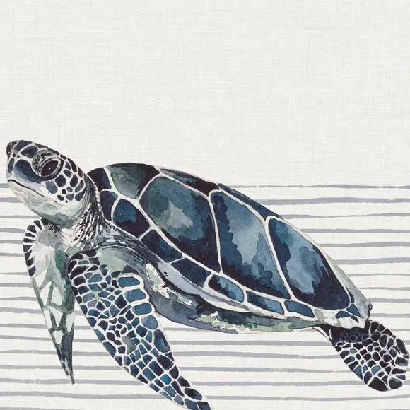 Watercolour Turtle Square Cushion Cover 2