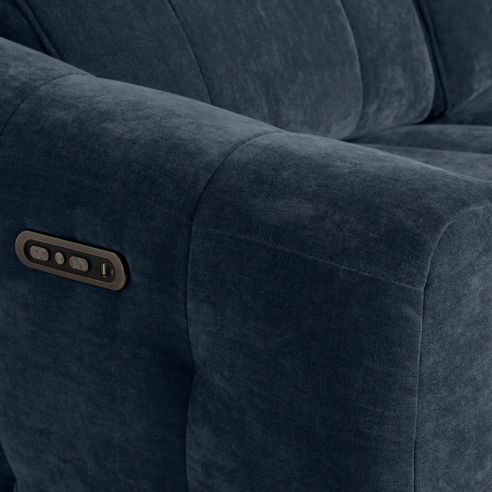 Montgomery 2 Power Seater & Headrest, Navy Fabric | Barker & Stonehouse 3