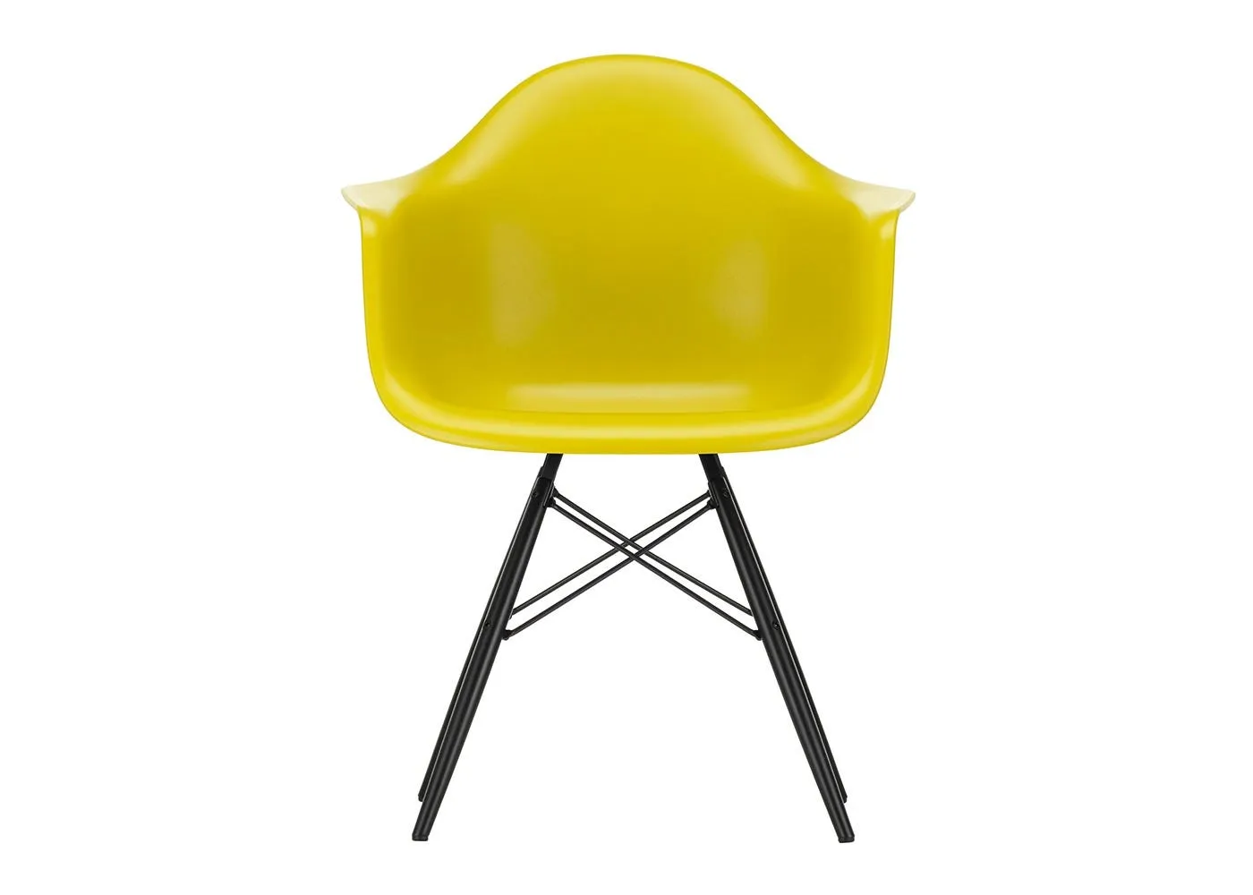 Vitra Eames DAW Armchair New Height Forest Black Maple Base 1