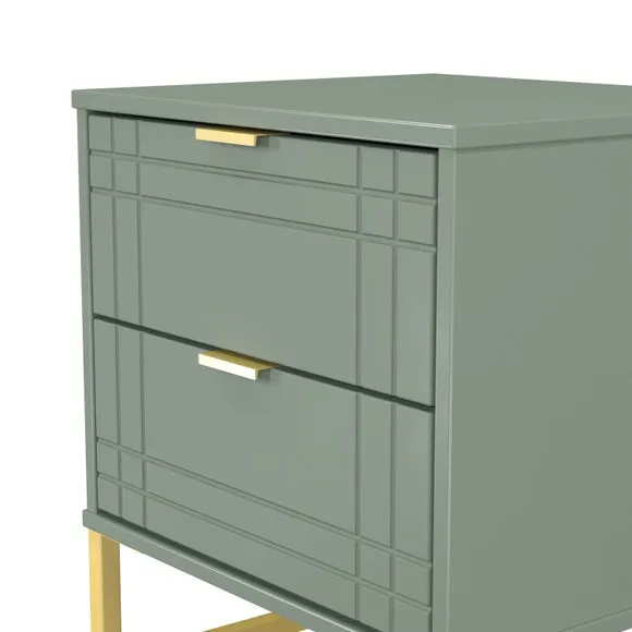 Darlton 2 Drawer Bedside Table 5