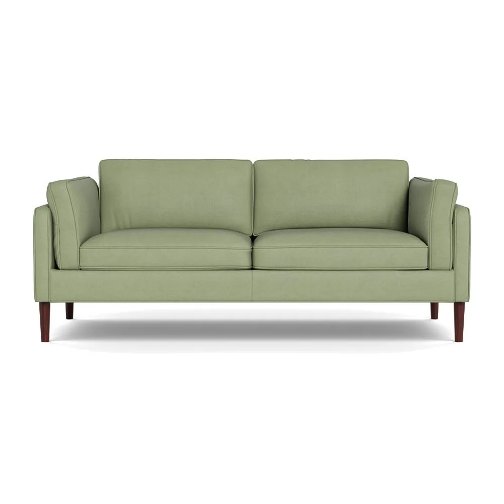 Heal's Sonno 3 Seater Sofa Siena Cotton Pistachio Walnut Feet 1