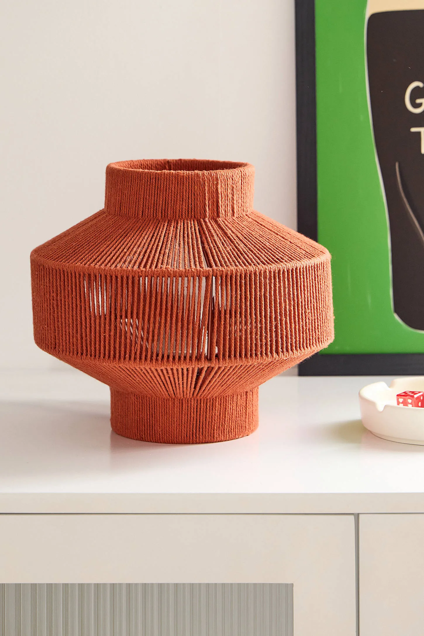 String Table Lamp - Orange 2