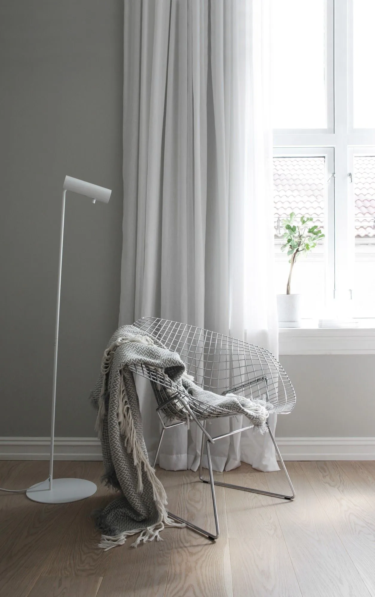 Nordlux Mib Floor Lamp White Metal Livingroom GU10 Switch 5
