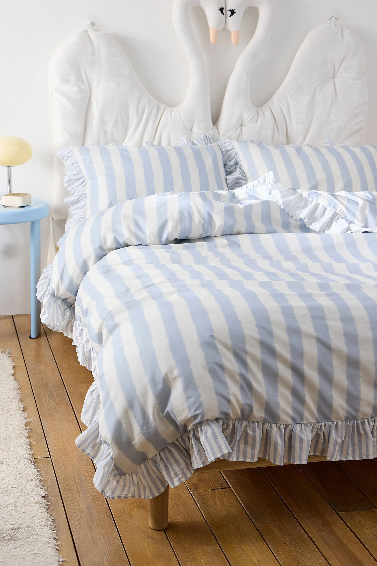 Stripe Ruffle Duvet Set 5