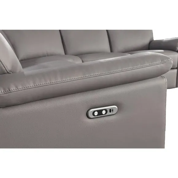 Aspire Toronto Leather Power 5 Seater Recliner Corner Sofa 4