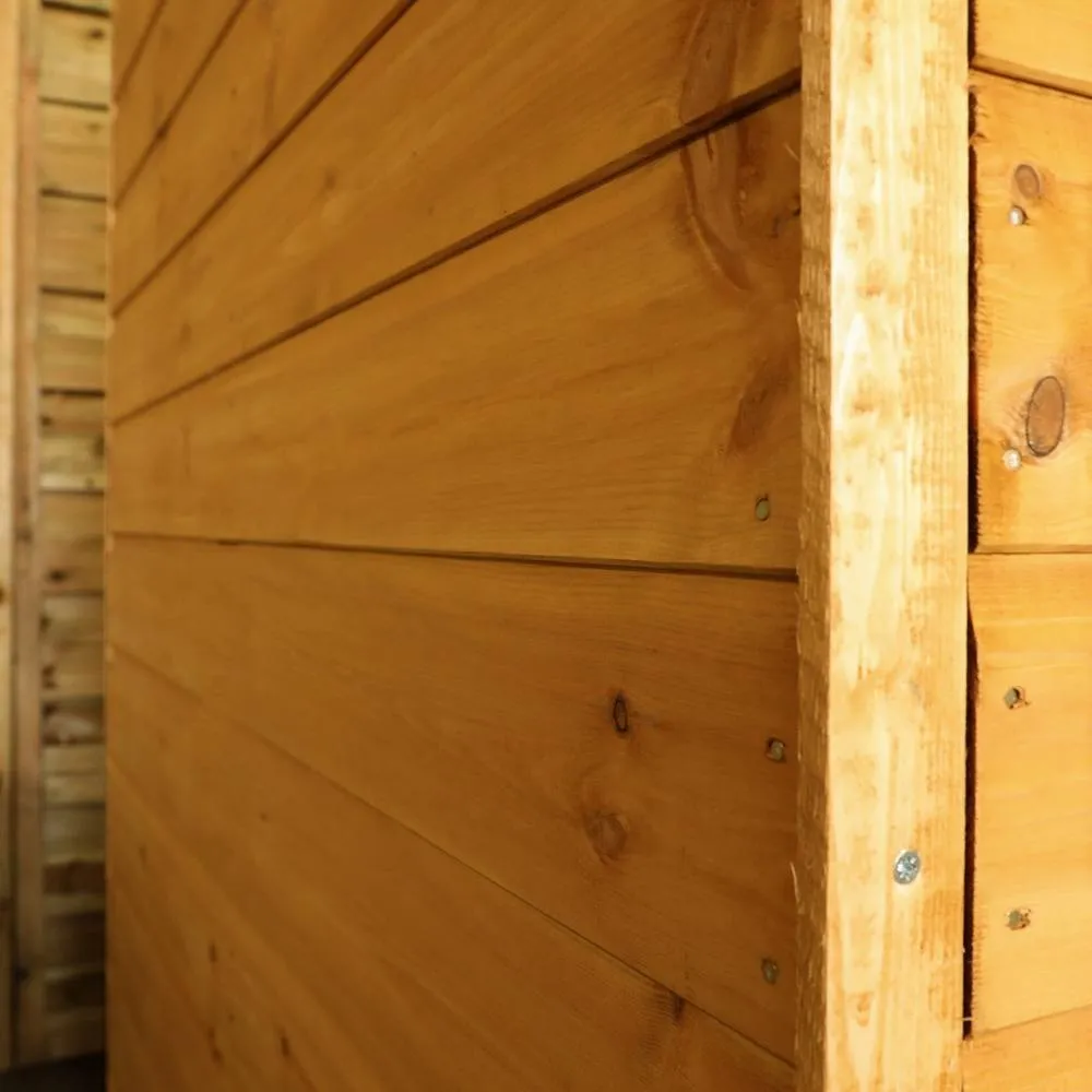 Mercia 4 x 6 Feet Shiplap Apex Shed - L124.1 x W197.6 x H204.2 cm - Brown 4