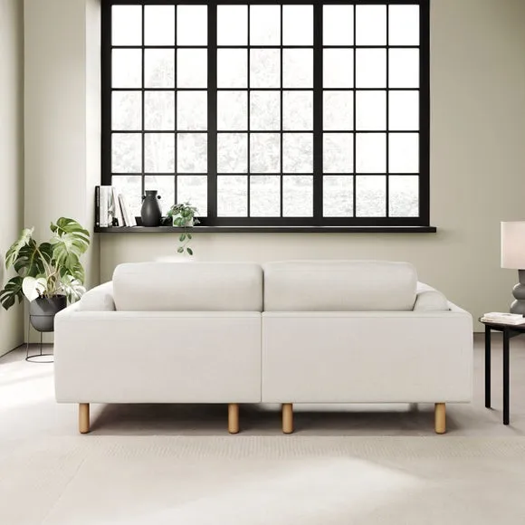 Newton Chenille Soft Texture Corner Chaise Sofa 4