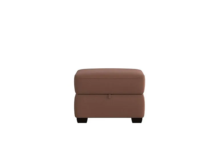 Cozee Fabric Storage Footstool - Hazelnut