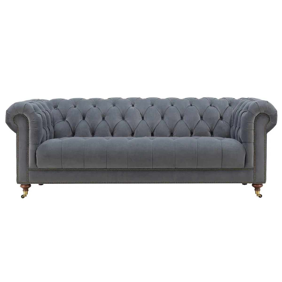 Ullswater 3.5 Seater Sofa, Pewter Velvet