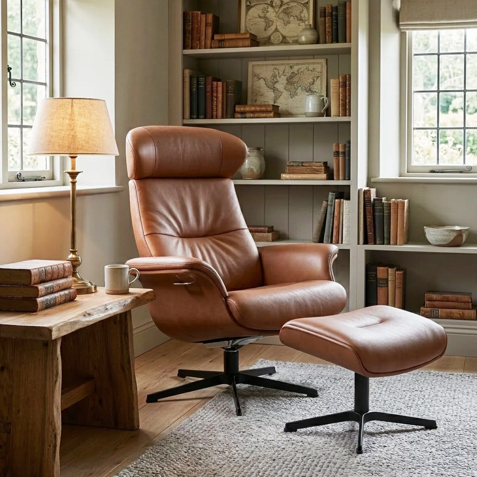 Conform Timeout Highback Swivel Armchair Leather | Barker & Stonehouse 2