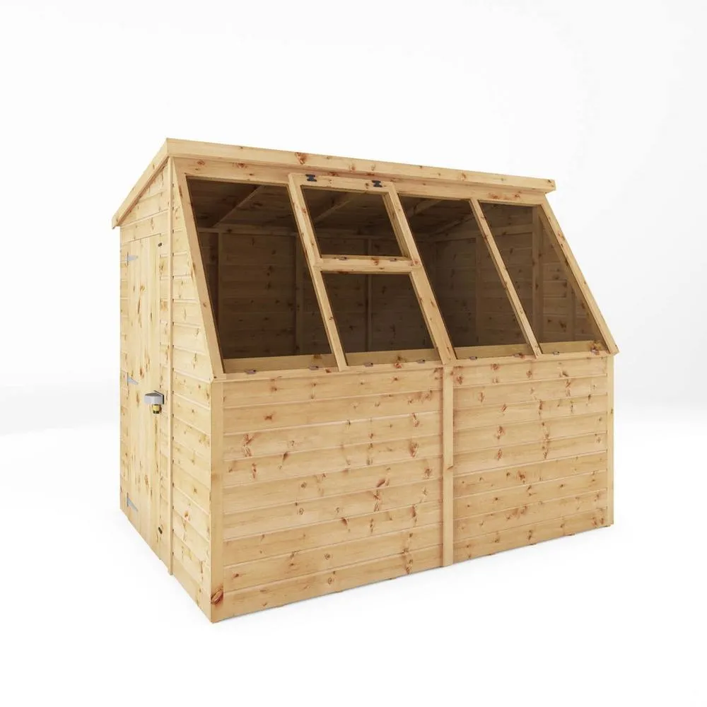 Mercia 8x6 Feet Traditional Potting Shed - Wood - L256.4xW187.7xH212.7 cm in Light Brown