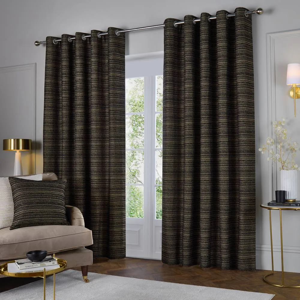 Paoletti Jupiter Chenille Jacquard Cushion in Black 5