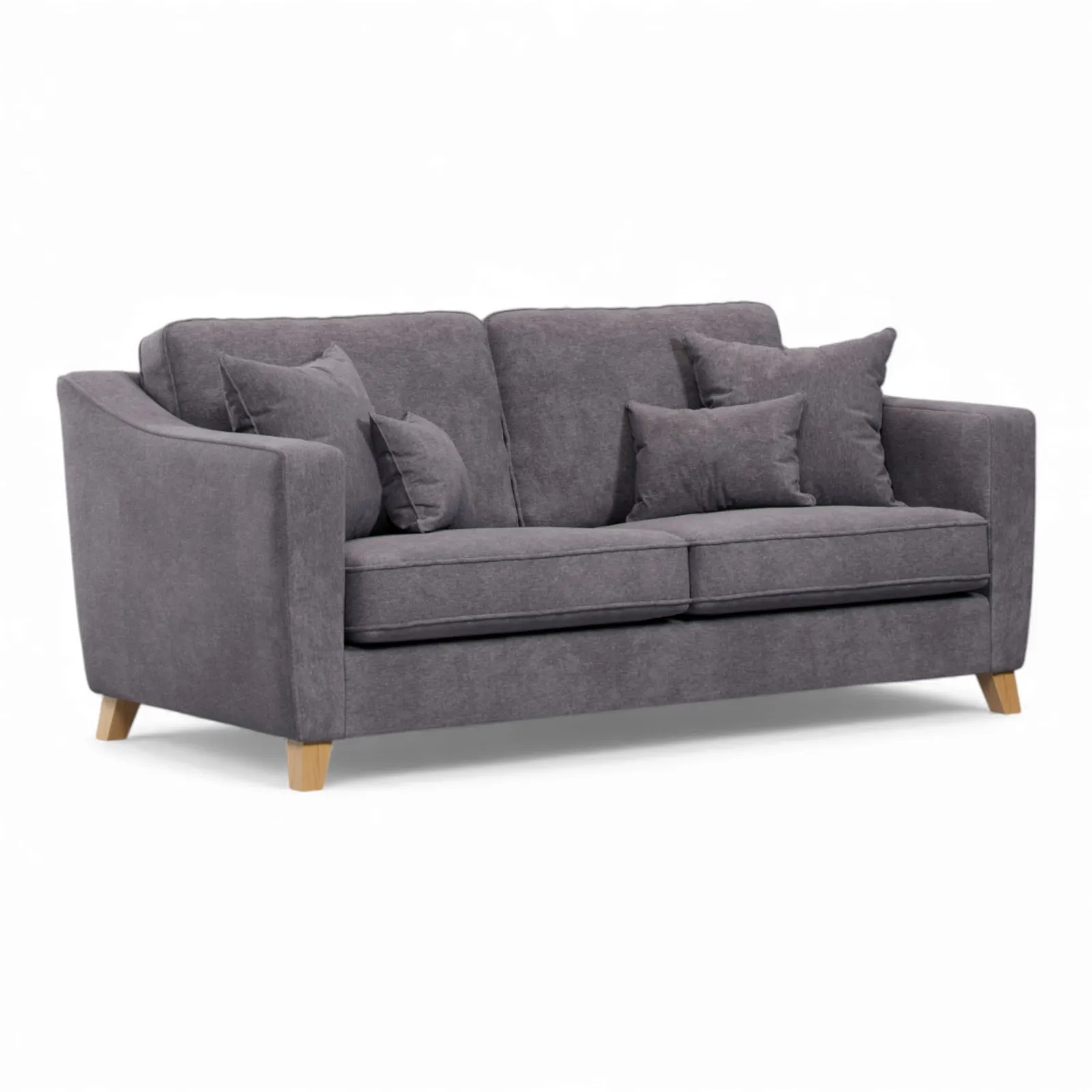 The Great Sofa Company Jackson 3 Seater Chenille Sofa in Grey 2