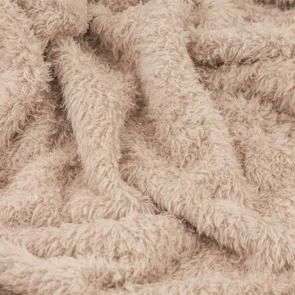 Furn. Harlan Borg Sherpa Throw Blanket 140cm x 180cm 2