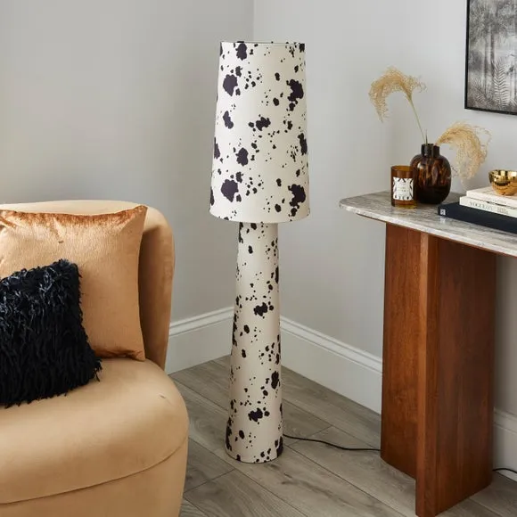 Cow Print Fabric Floor Lamp 6