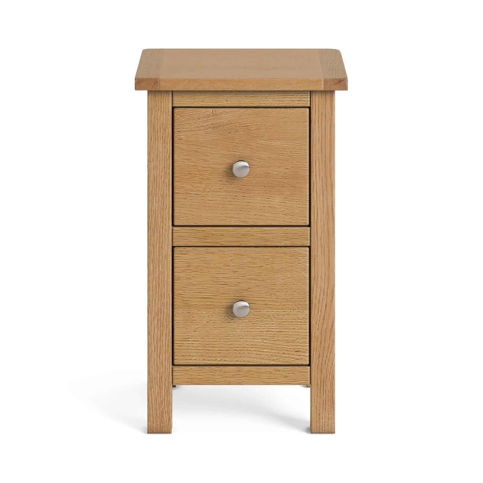 Bromley Oak Slim Bedside Table Brown