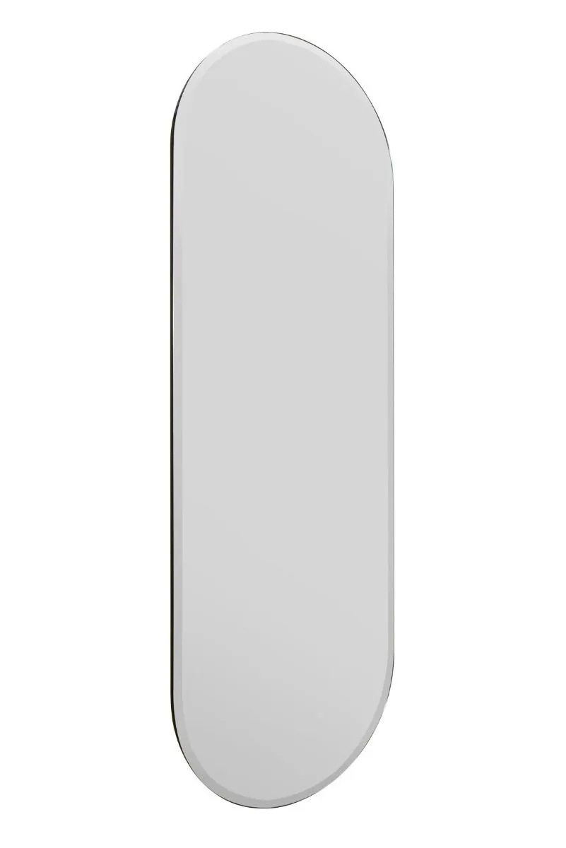 MirrorOutlet Frameless Pond Wall Mirror 63" X 22" (160x55CM) in Silver 4