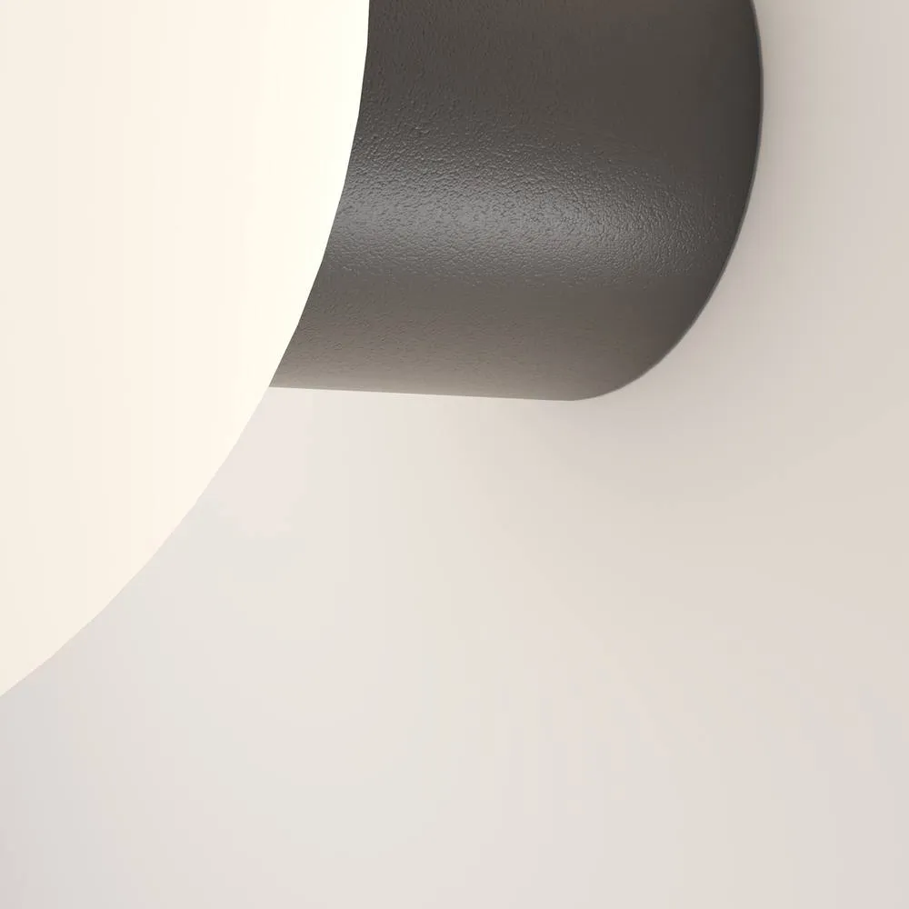 Netlighting Bold I Outdoor Globe Wall Lamp Black IP54 1xE27 2