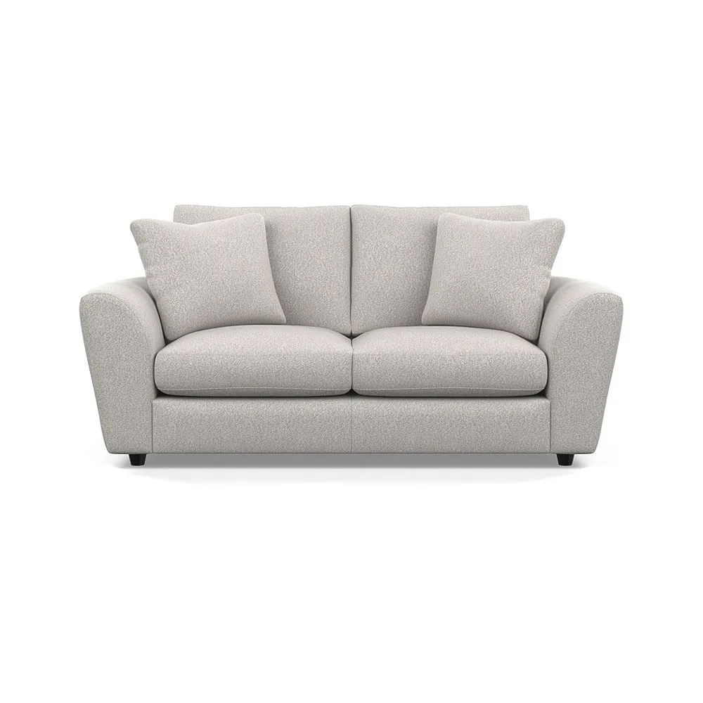 Heal's Snooze 3 Seater Sofa Chunky Boucle Ecru Black Feet