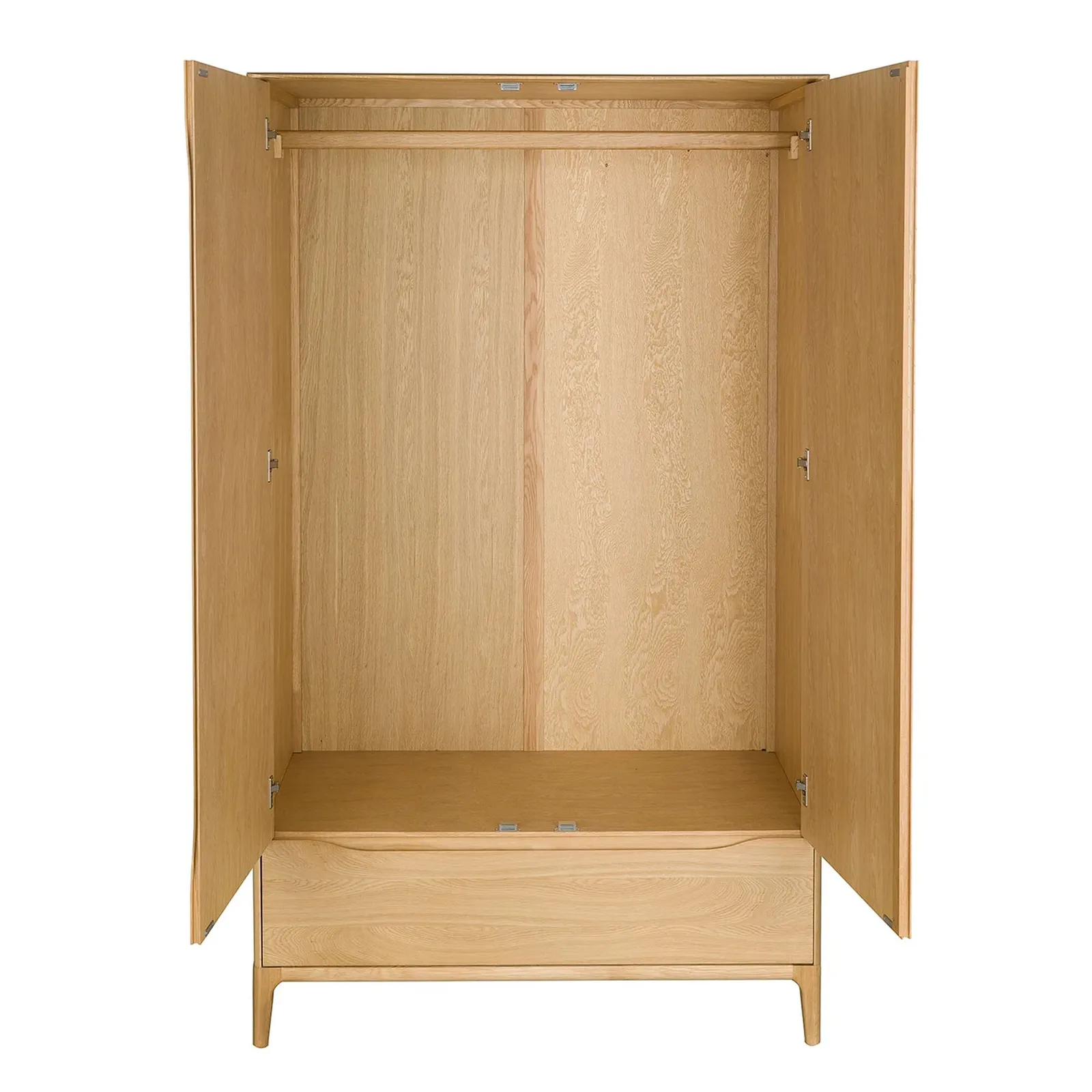 Ercol Rimini 2 Door Wardrobe, Neutral Oak | Barker & Stonehouse 3