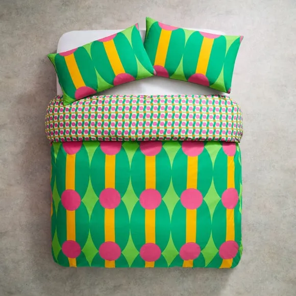 Yinka Ilori Rhythm 100% Cotton Duvet Cover & Pillowcase Set