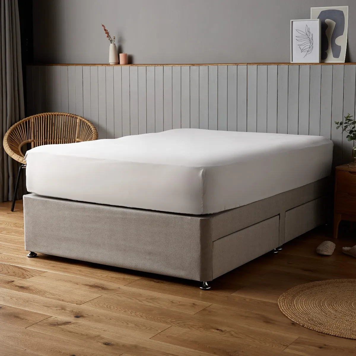 Silentnight Supersoft Fitted Sheet - Sage - Single