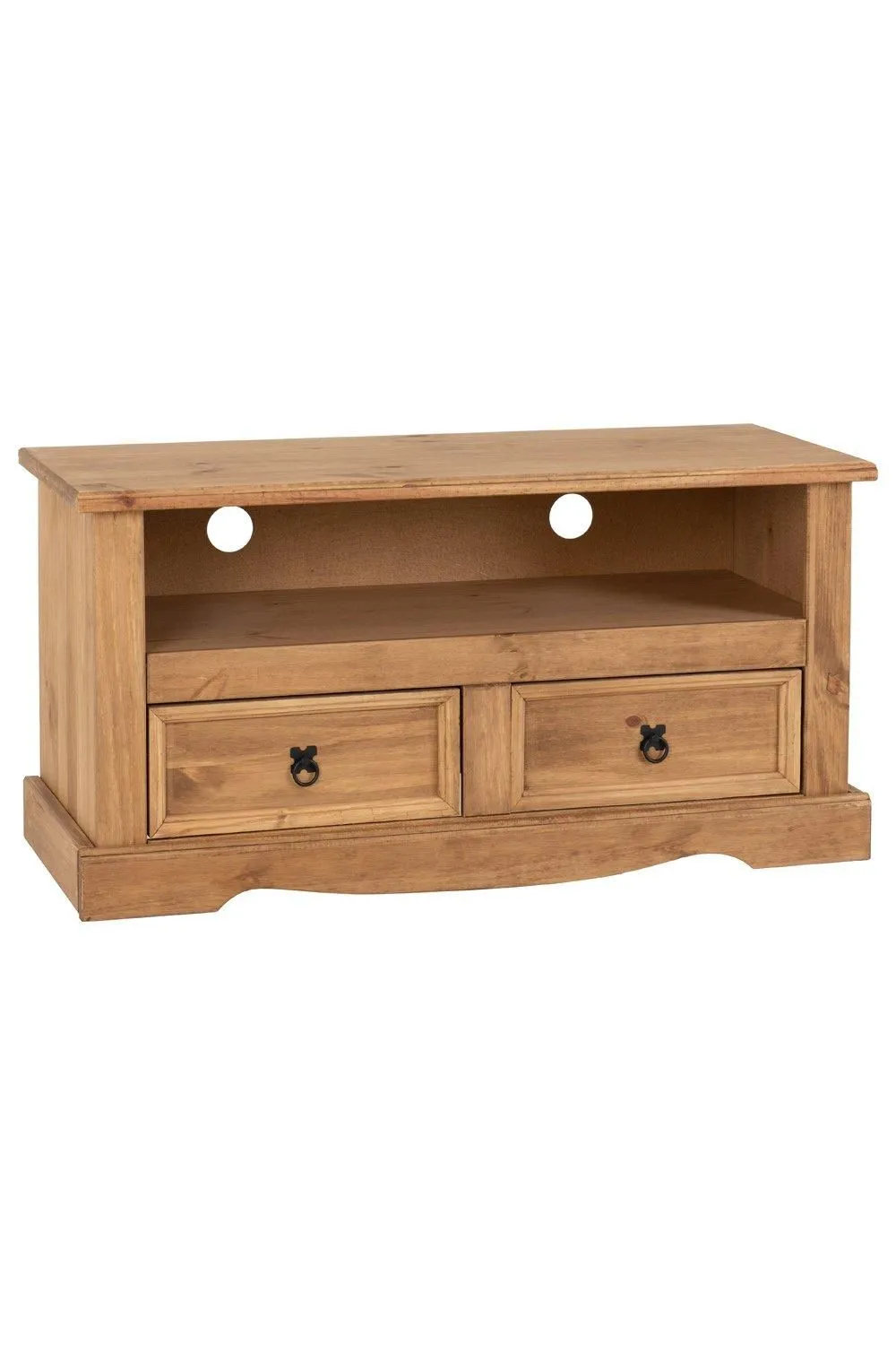 Seconique Corona 2 Drawer Flat Screen TV Unit in Natural 2