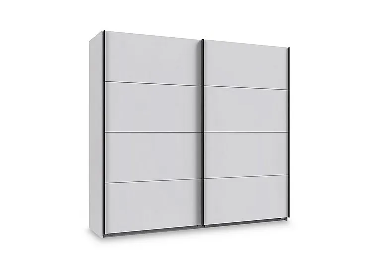 Antoni 225cm 2 Door Decor Sliding Wardrobe - White