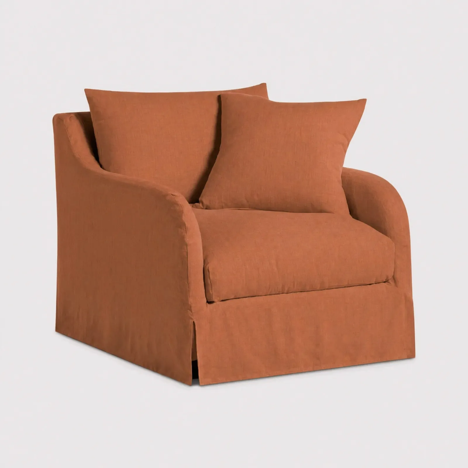Charlbury 1 Seater Armchair, Orange Fabric | Barker & Stonehouse 1