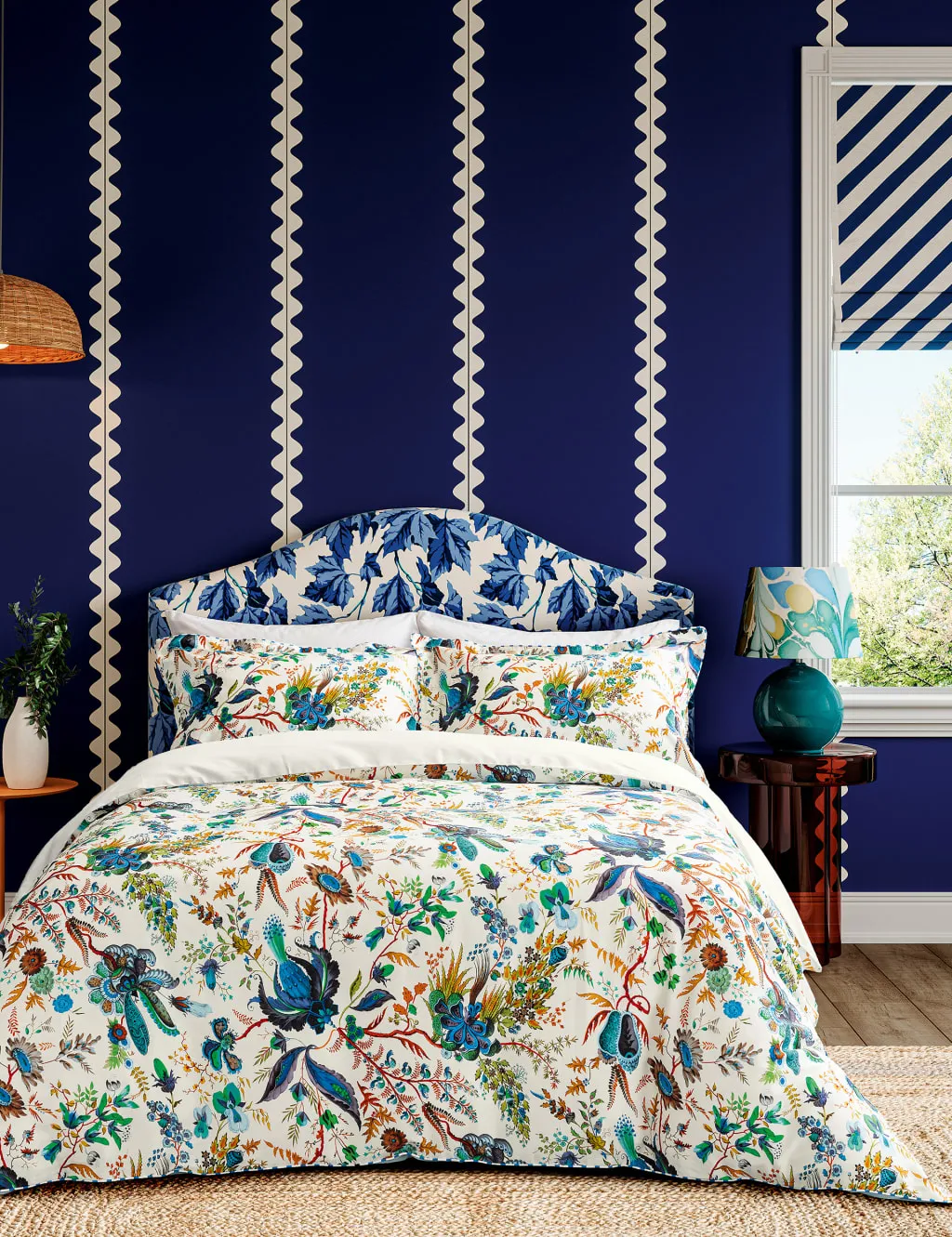 Harlequin Pure Cotton Sateen Wonderland Floral Bedding Set Multi