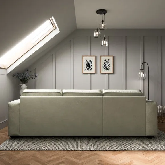Claude Soft Tonal Chenille Corner Chaise Sofa 2