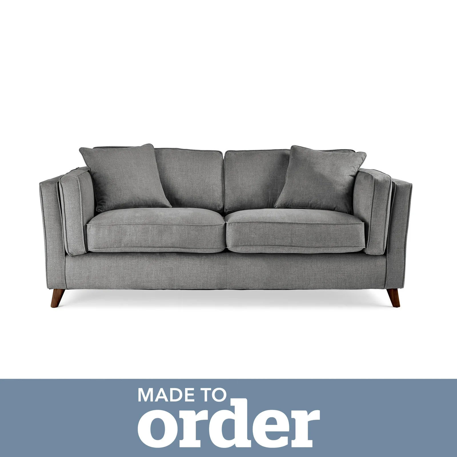 Arabella 2 Seater Sofa Brushed Plain Fabric Brushed Plain Graphite